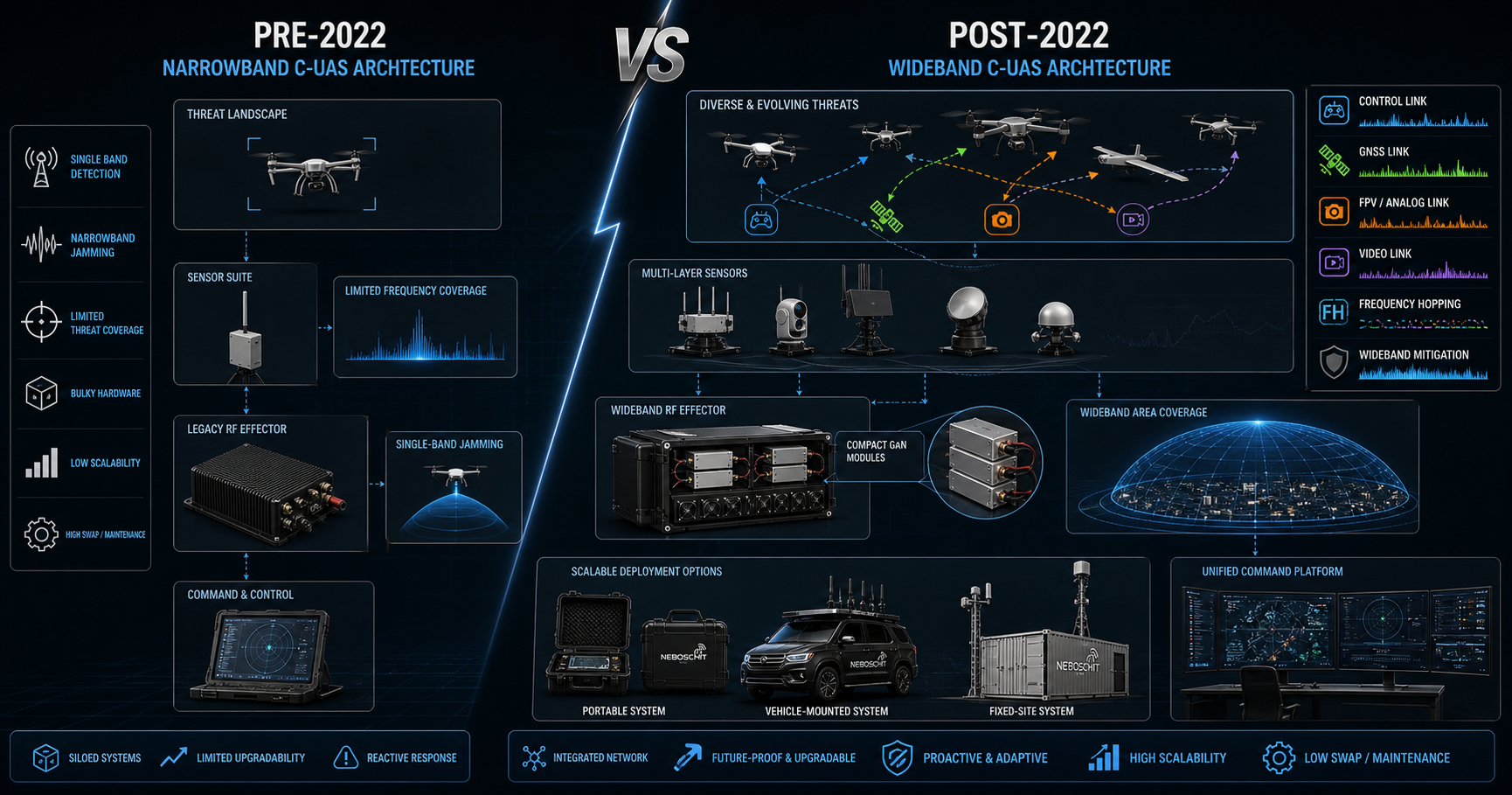 Pre vs Post-2022 Counter-Drone Specifications