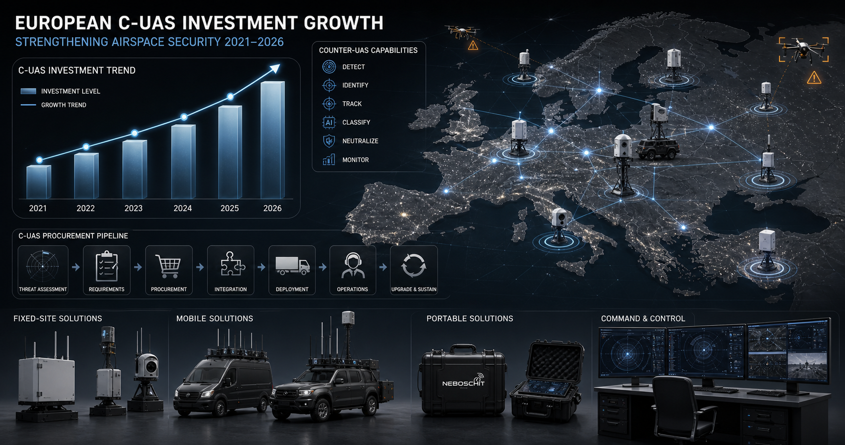 European C-UAS Defense Spending